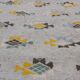 Traditional handmade handmade grey carpet with multi-coloured patterns 180x120cm