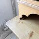 Antique grocery furniture, polychrome folk art, Savoie 1940.