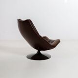 Leather F511 Lounge Chair by Geoffrey Harcourt for Artifort 1960s