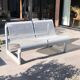Perforated metal garden bench