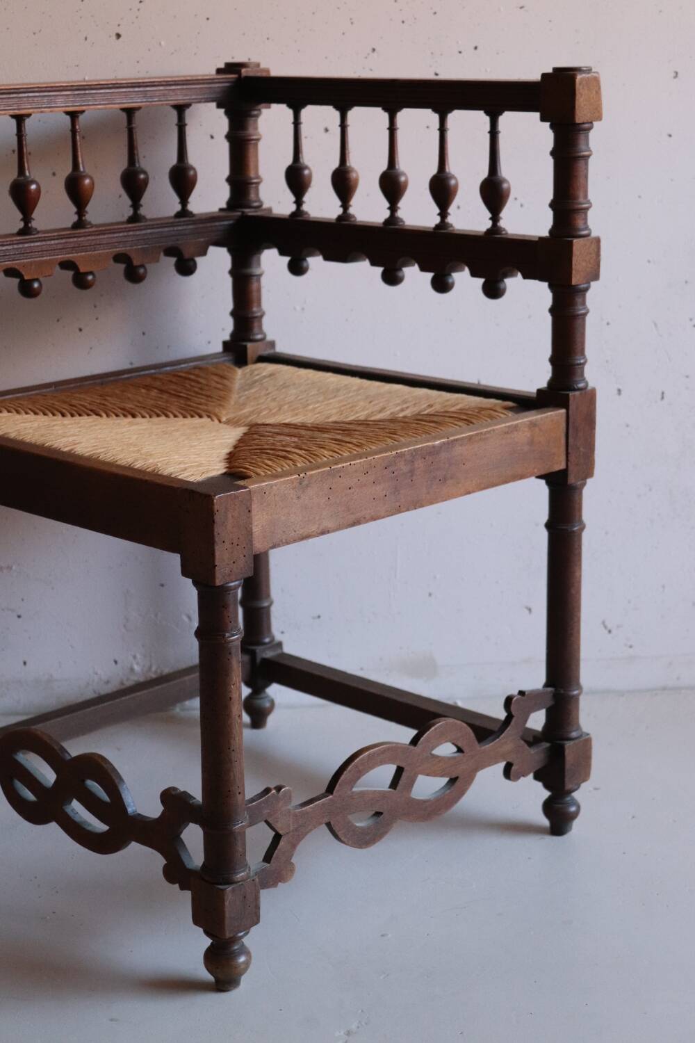 Vintage fireplace corner chair