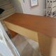Vintage cane rattan desk with a large top and 5 drawers - 1960s/70s.
