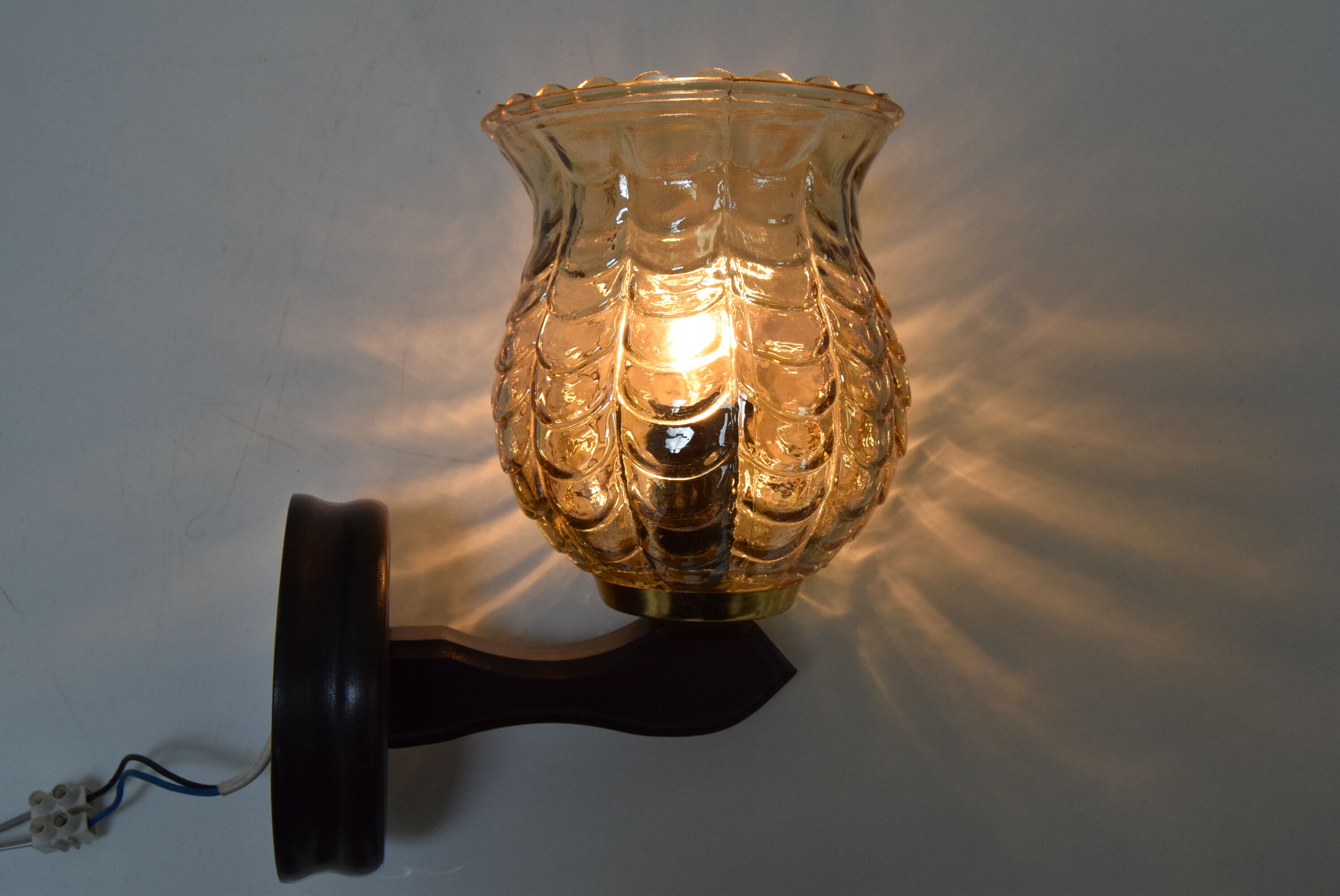Mid-century wall lamp, 1970's.