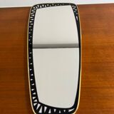 Antique asymmetrical mirror, Italian design by Dorian Tacchini, 1960s