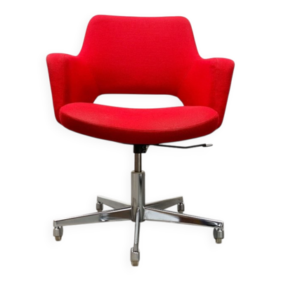 Chaise de bureau pivotante allemande Space Age milieu du siècle par Egon Eiermann pour Wilde + Spieth, années 1960