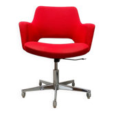 Chaise de bureau pivotante allemande Space Age milieu du siècle par Egon Eiermann pour Wilde + Spieth, années 1960
