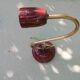 4 Wall Sconces Bronze Porcelain