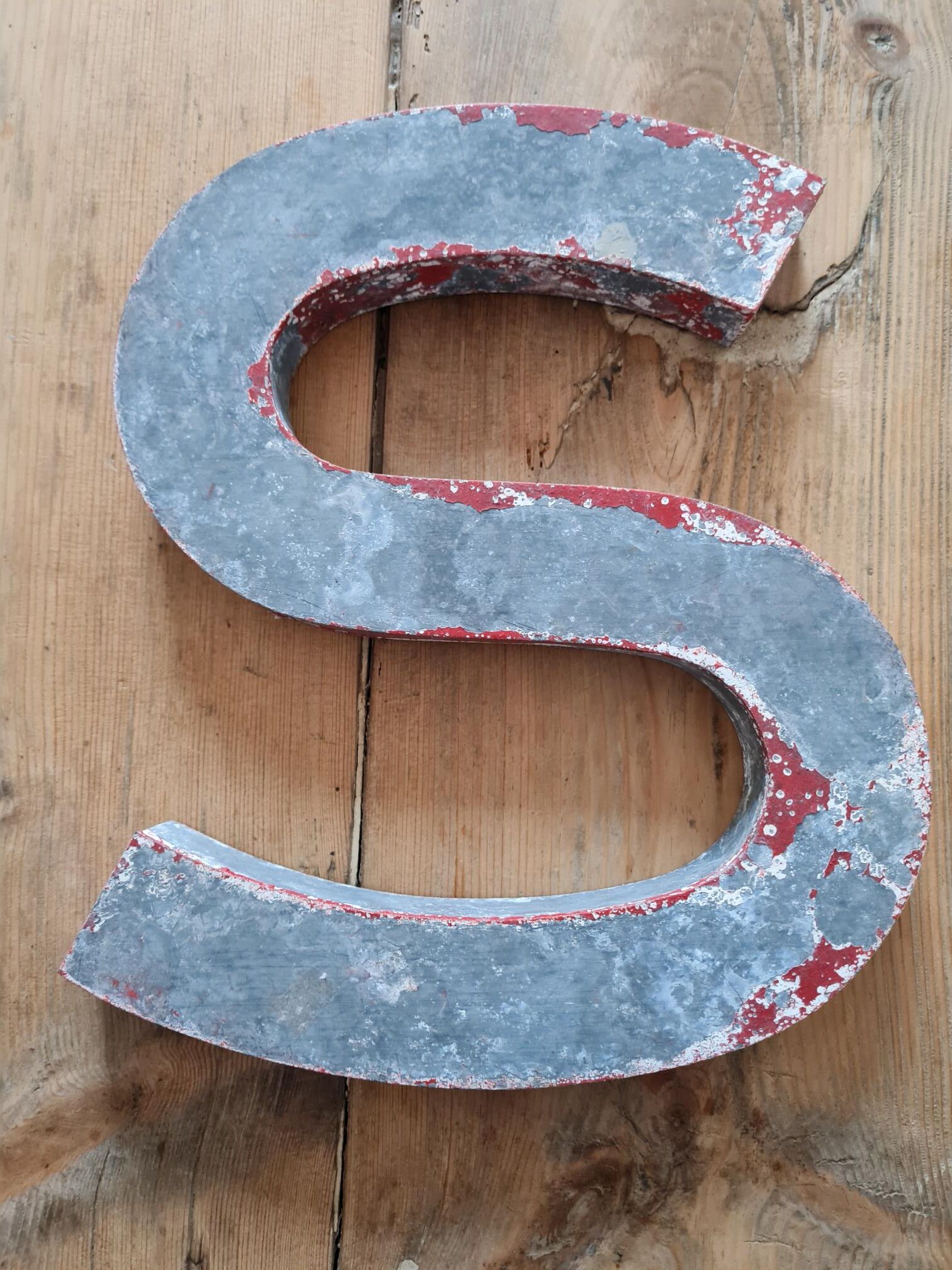 Vintage antique sign letter