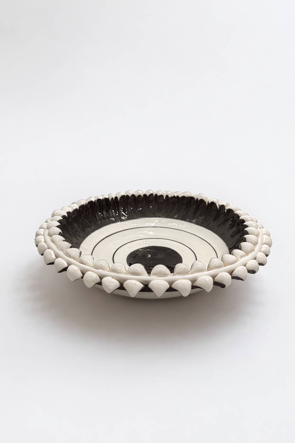 Caltagirone Ceramic Centrepiece – Modernist / Brutalist Style
