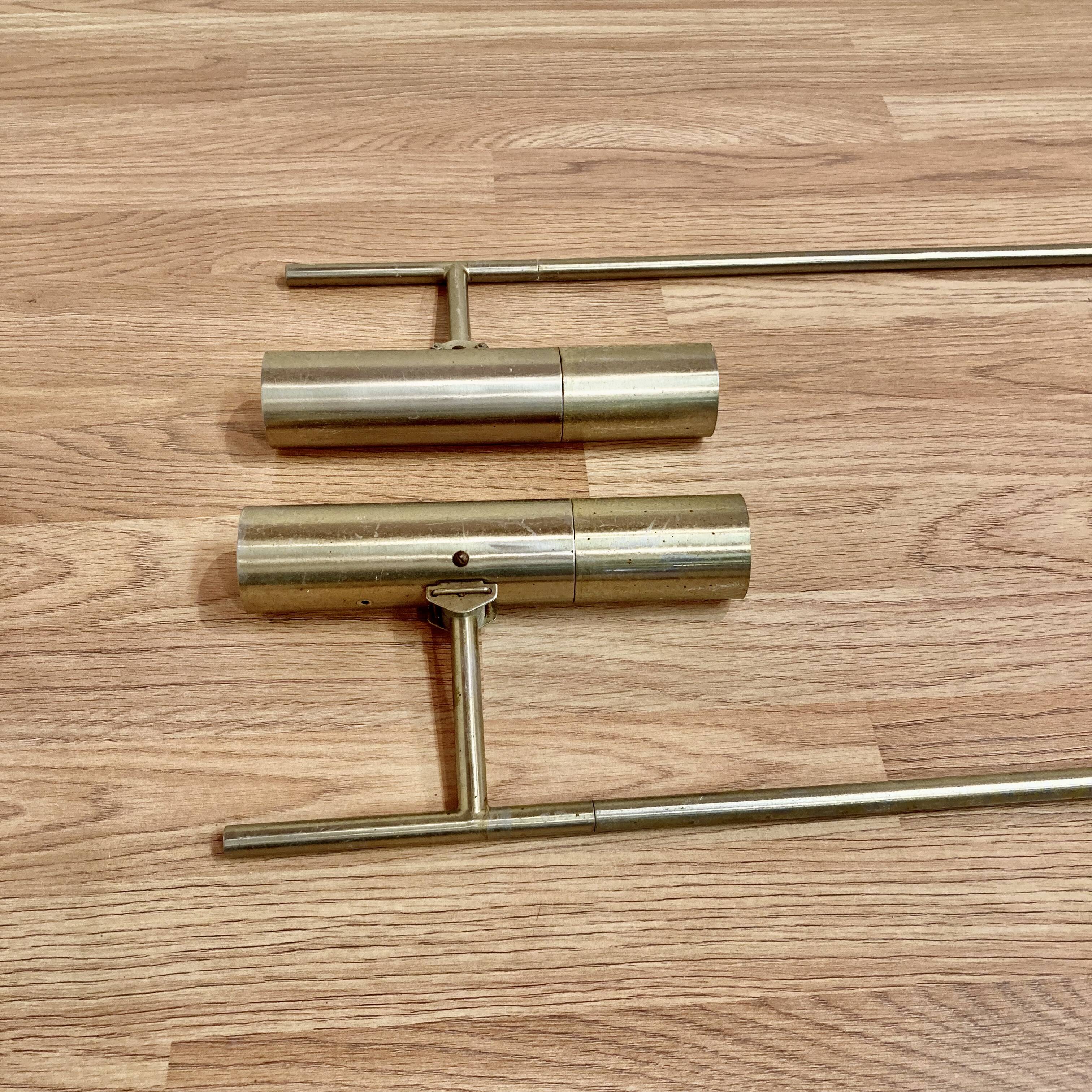 Pair of suspended lights 330 cm 1960 design.
