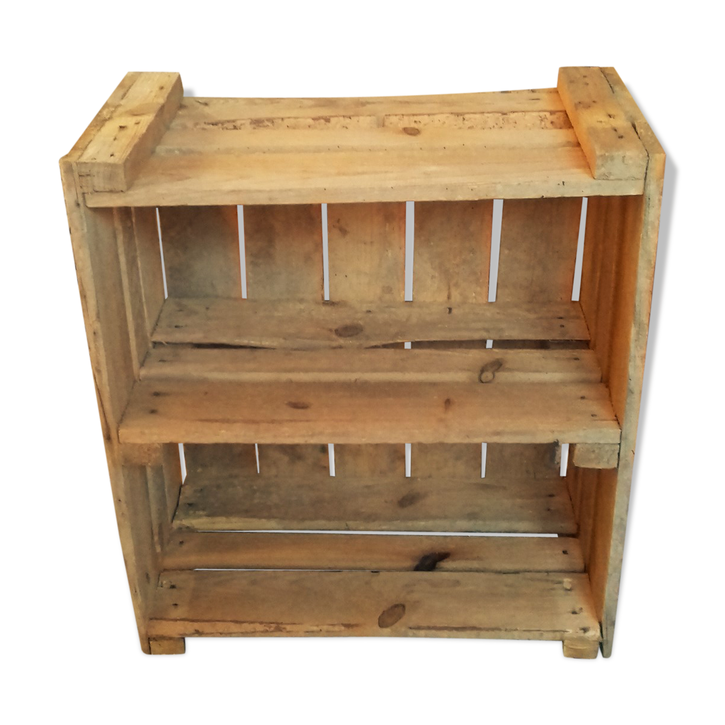 Wooden case with a storage furniture department