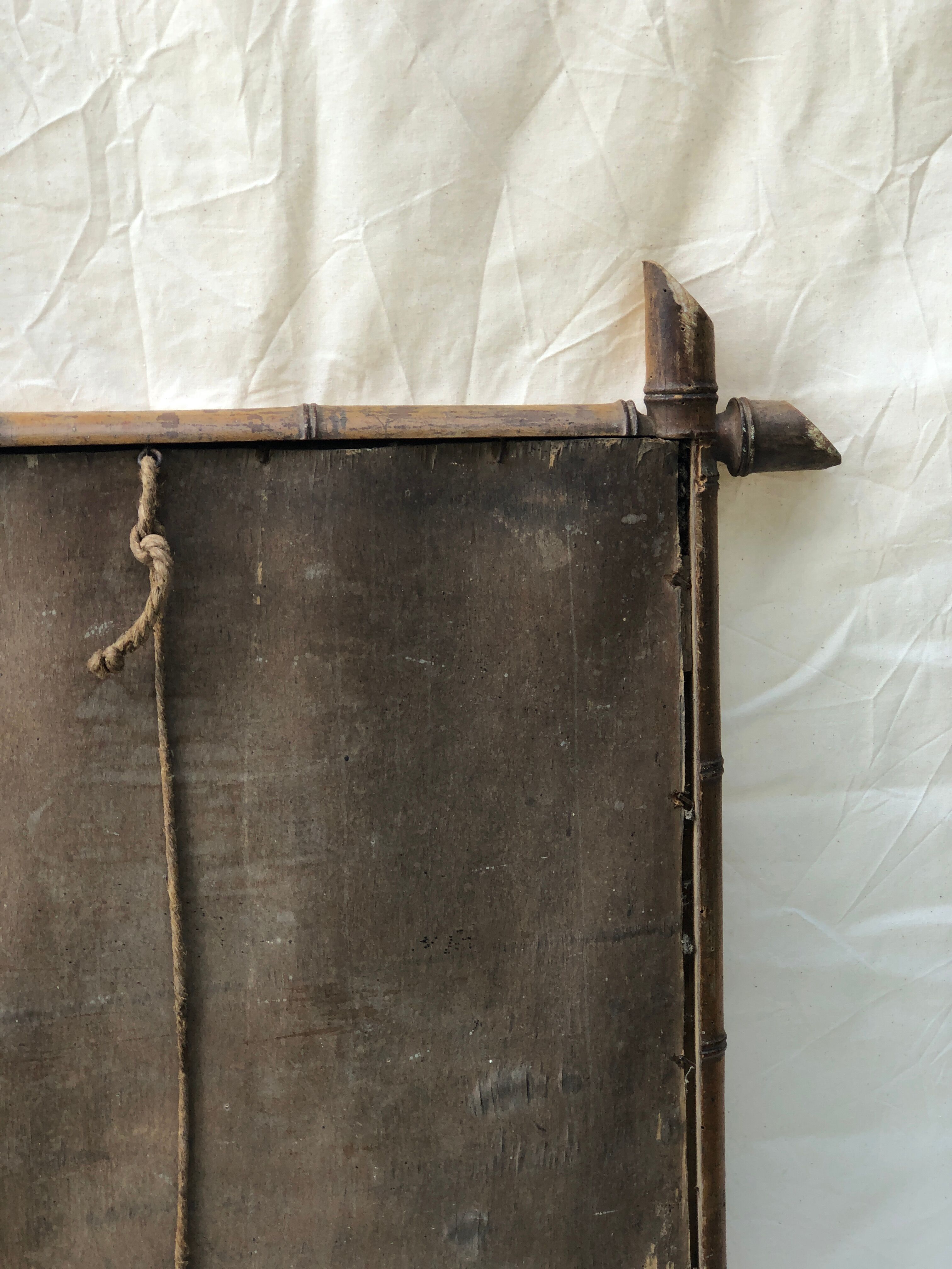 Rectangle bamboo mirror 70x50cm