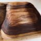 Plat en bois compartimenté