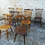 Mismatched bistro chairs