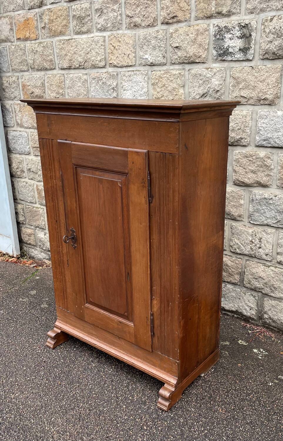 Vintage wooden furniture, jam cabinet, cupboard.