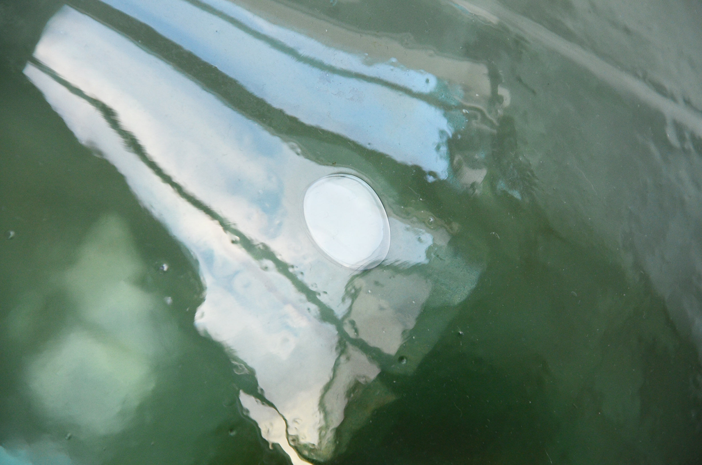 Vintage green glass demijohn 25 L