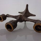 Brutalist Bronze Candleholder, 1960s