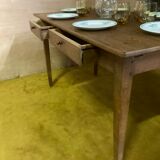 Real oak farmhouse table from the late 1800s.