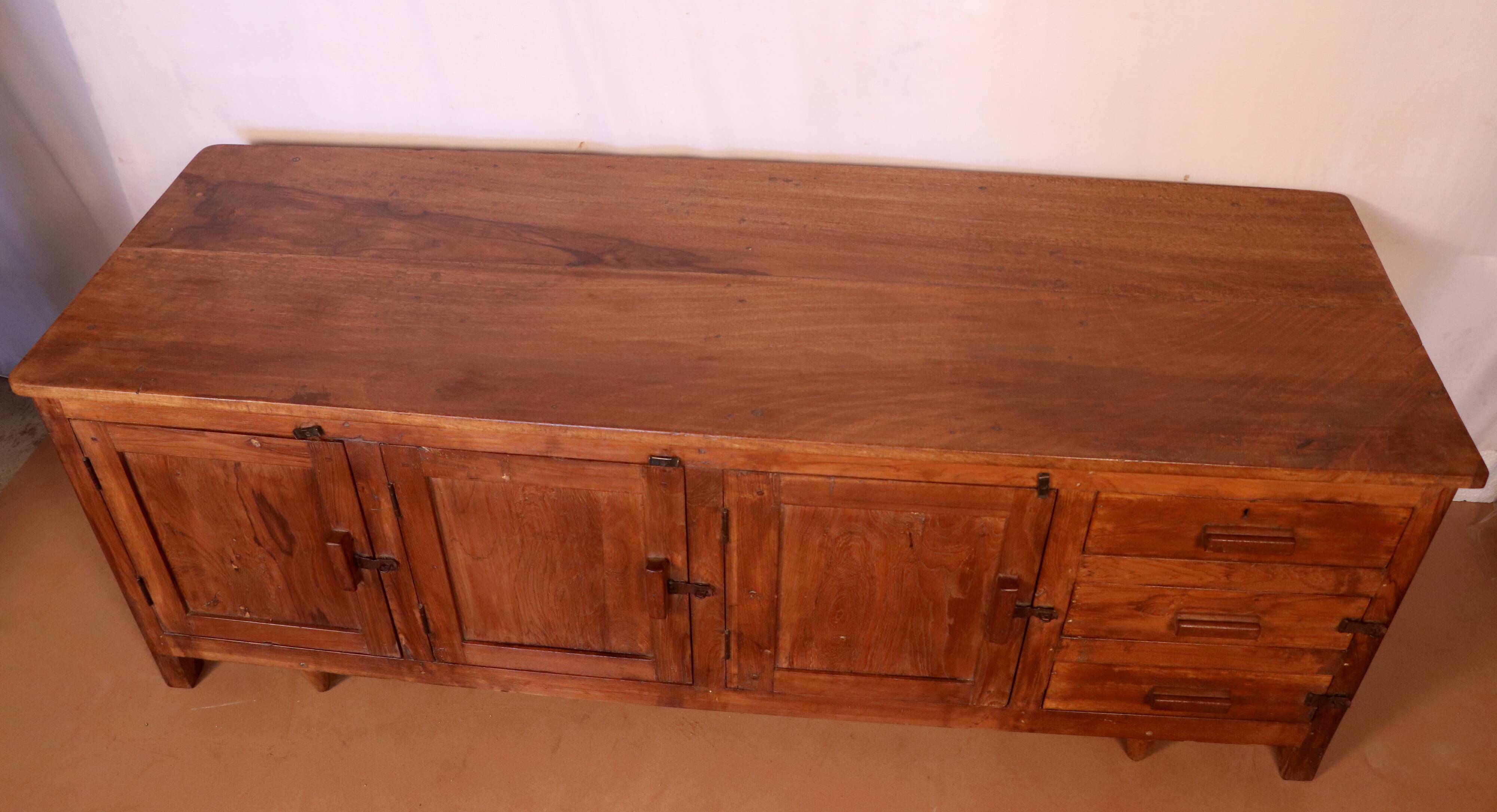 Old Burmese teak sideboard