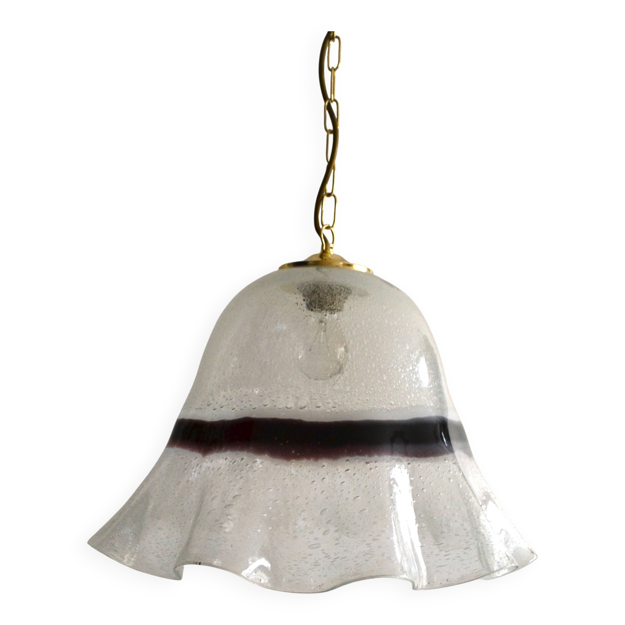 Murano glass suspension Fazzoletto, Italy, 1970s
