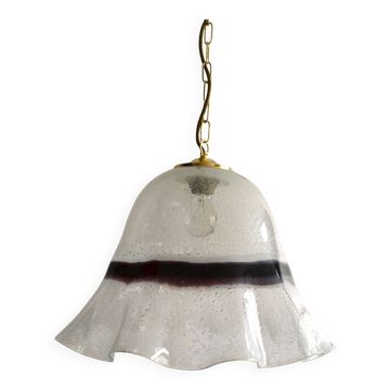 Suspension verre de Murano Fazzoletto, Italie, années 70