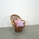 Rotan manou draai stoel