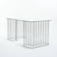 Wire glass and metal desk, terence conran, 1980s