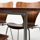 Arne Jacobsen Shaker Table and Series 7 Chairs 1960s
