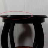 Old Side Table Redesigned with Mahogany Marquetry