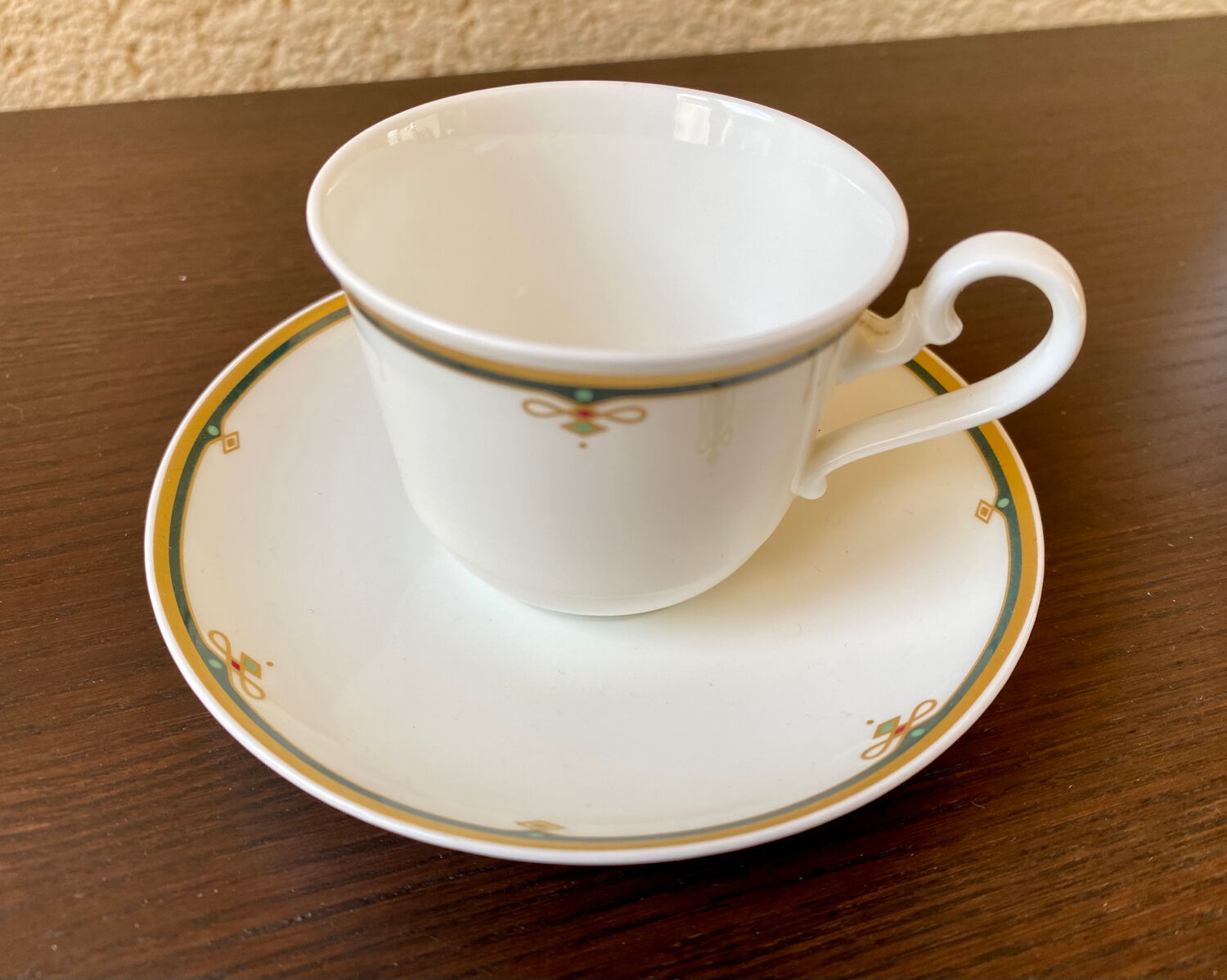 Villeroy & Boch 1960 porcelain coffee set of 6 cups and saucers