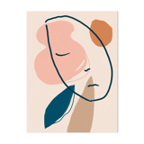 A sleeping head fine art print, illustration