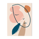A sleeping head fine art print, illustration