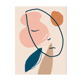 A sleeping head fine art print, illustration