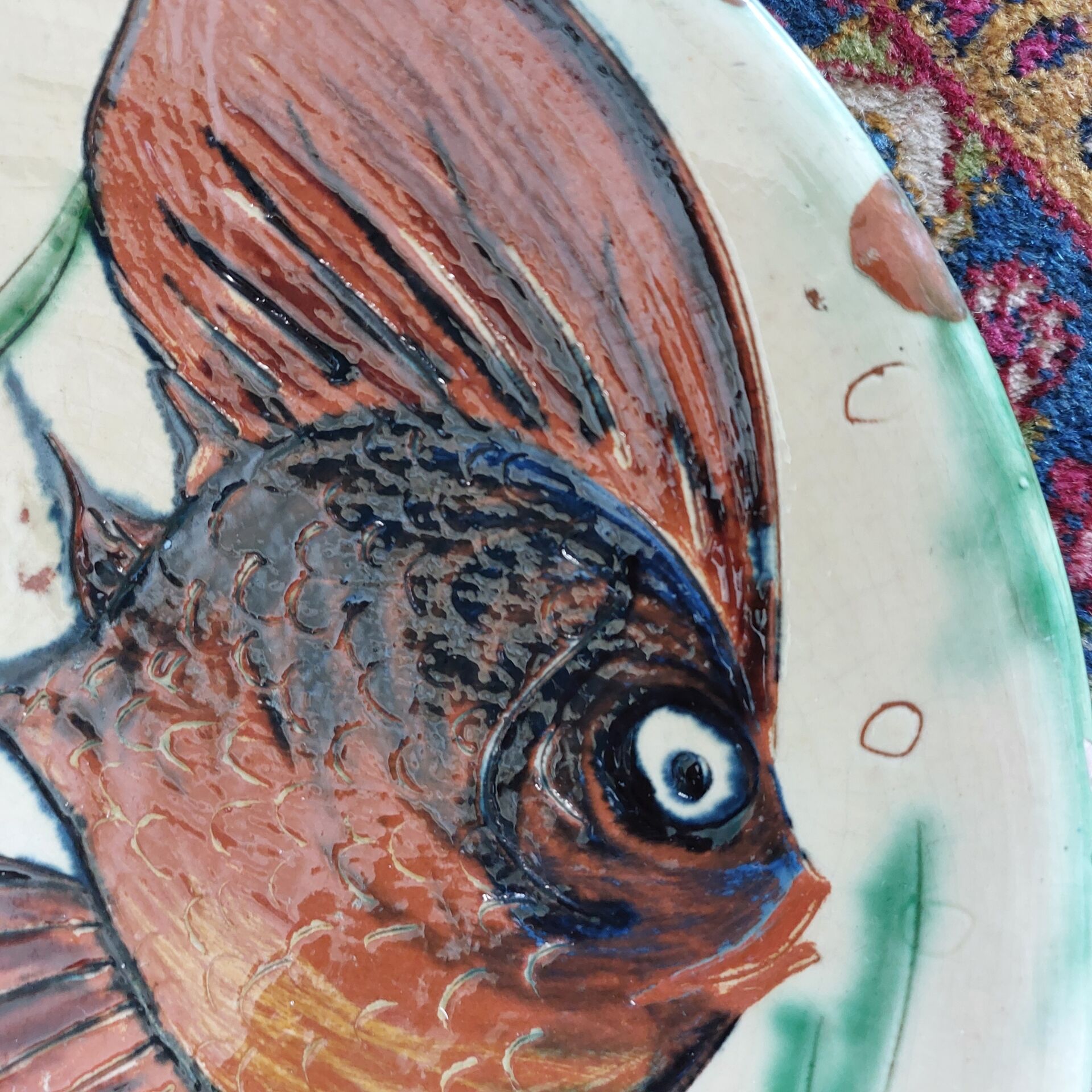 Plat Puigdemont Poisson 35 cm vintage