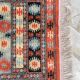 Vintage silk and cotton rug - 142 x 84cm