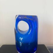 Magnifique vase vintage murano bleu