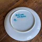 Vallauris decorative plate – hand-decorated – modern style