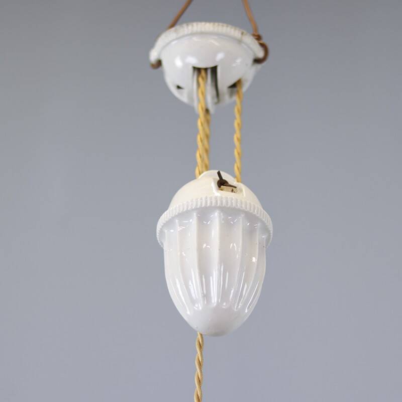 Antique adjustable pendant lamp