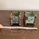 Antique Cache Pot Planter Barbotine Earthenware Enamelled Majolica