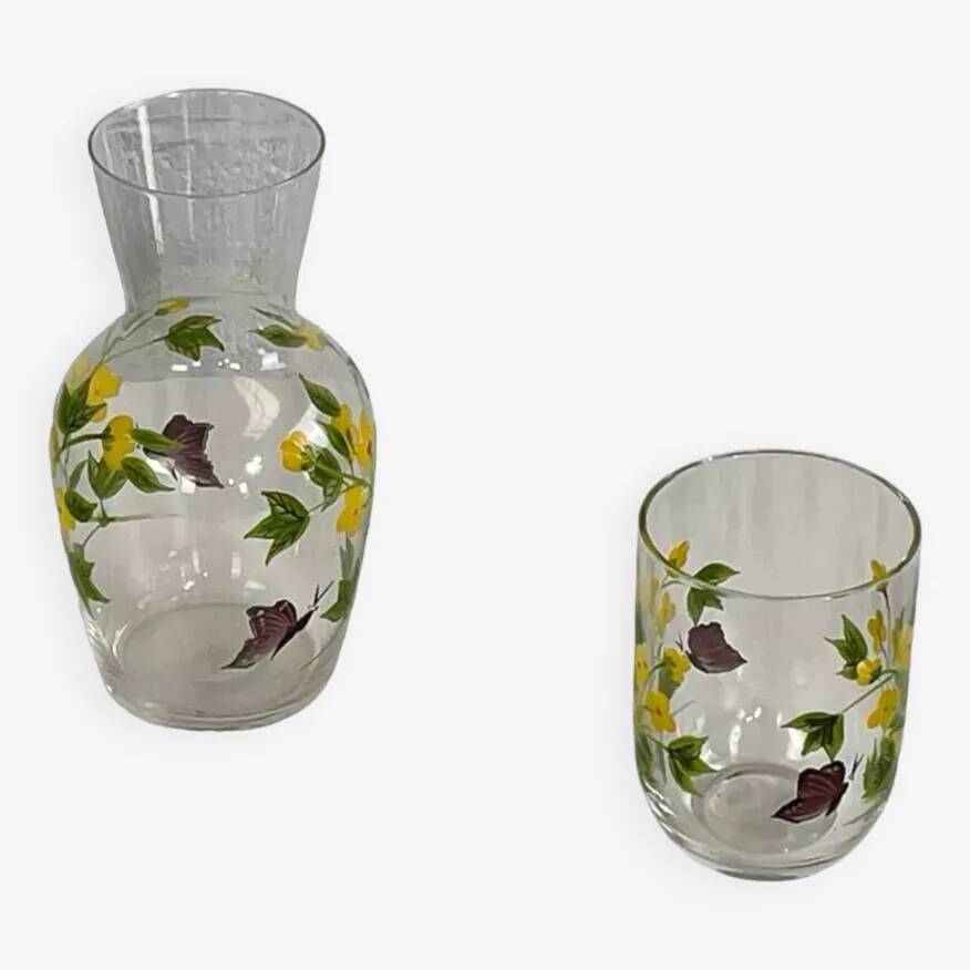 Service à boisson peinture fait main