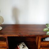 Antique solid walnut gadin desk