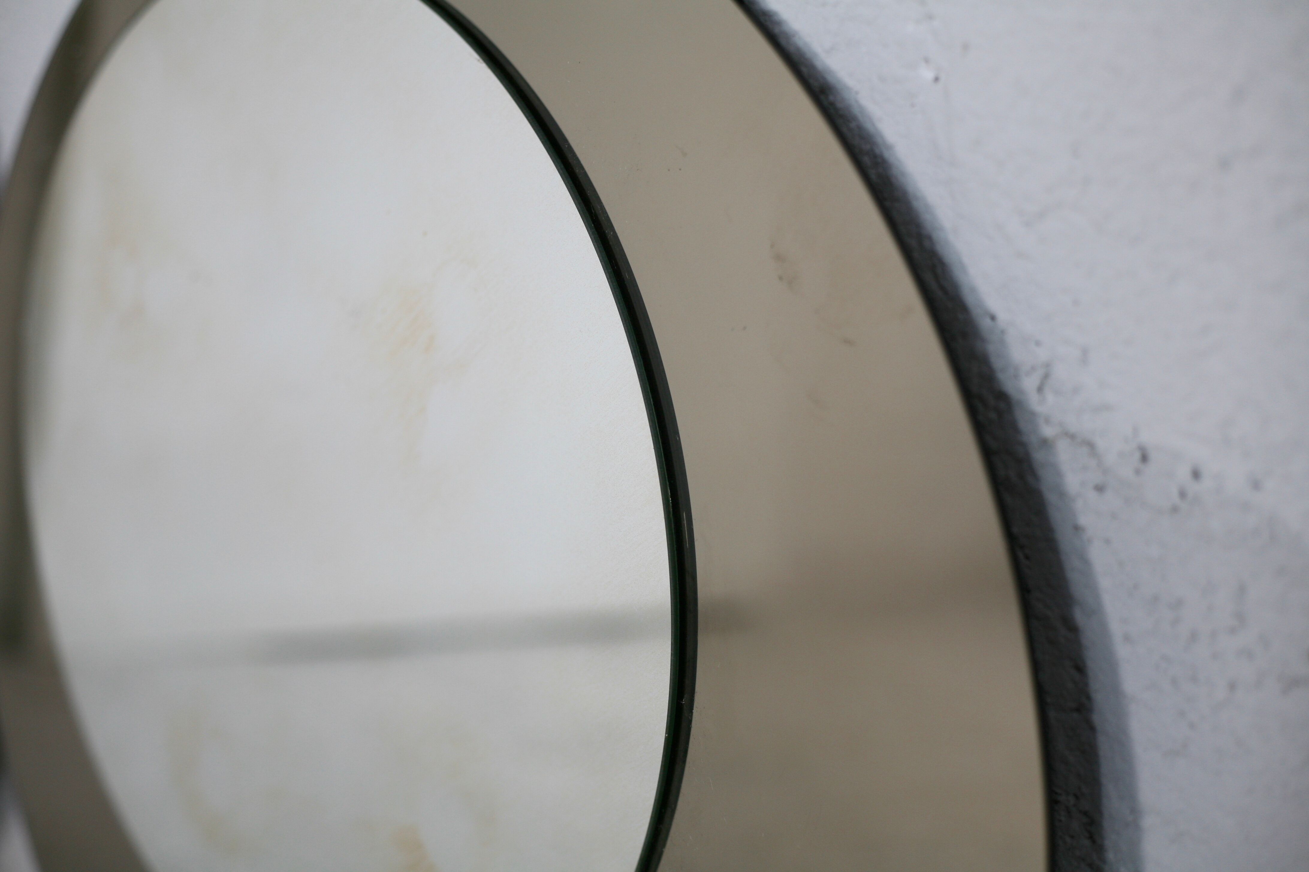 Pair of "kinetic" mirrors, France, circa 1970