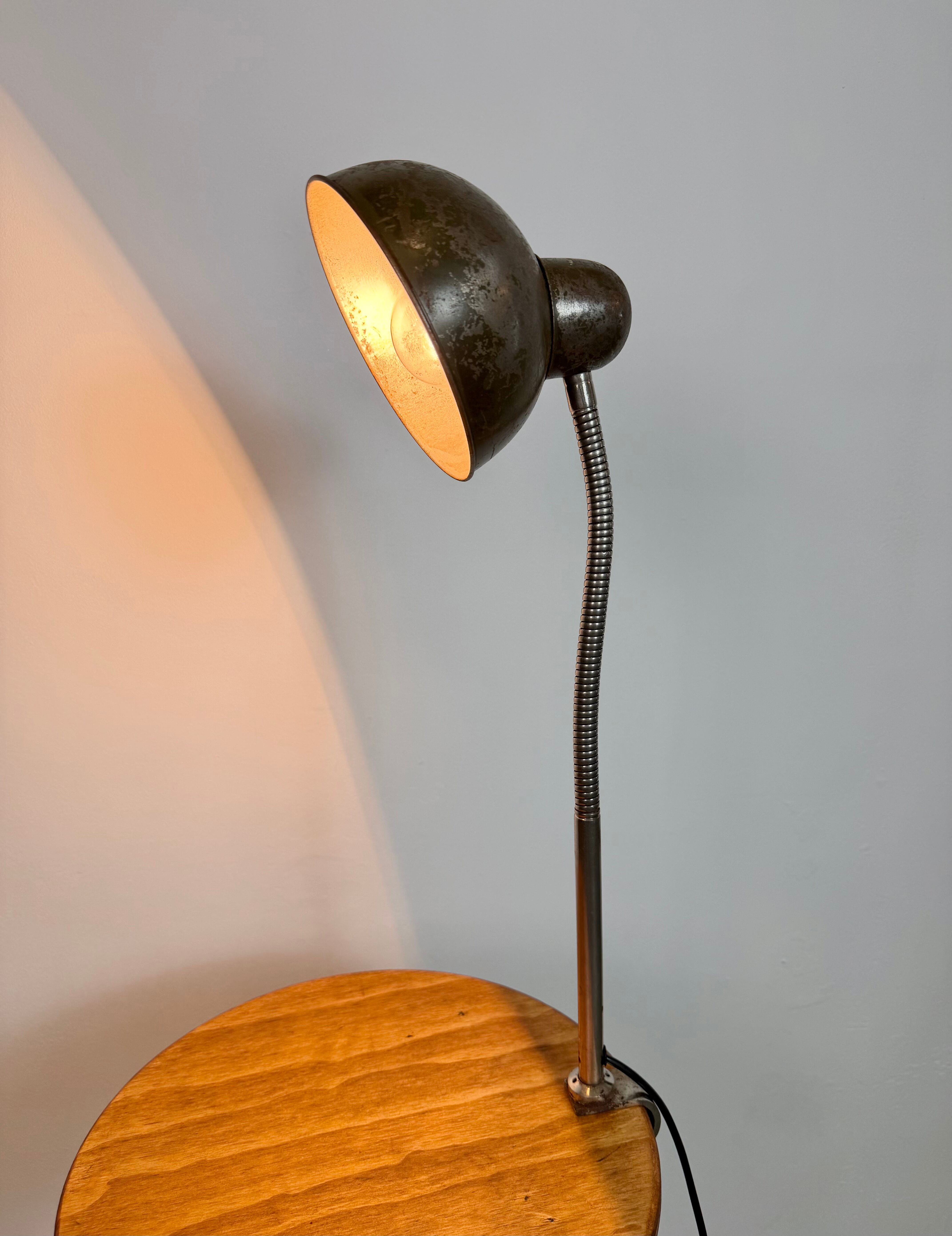 Industrial Workshop Gooseneck Table Lamp, 1960s