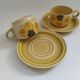 6 tasses à café Gien "Soleil"