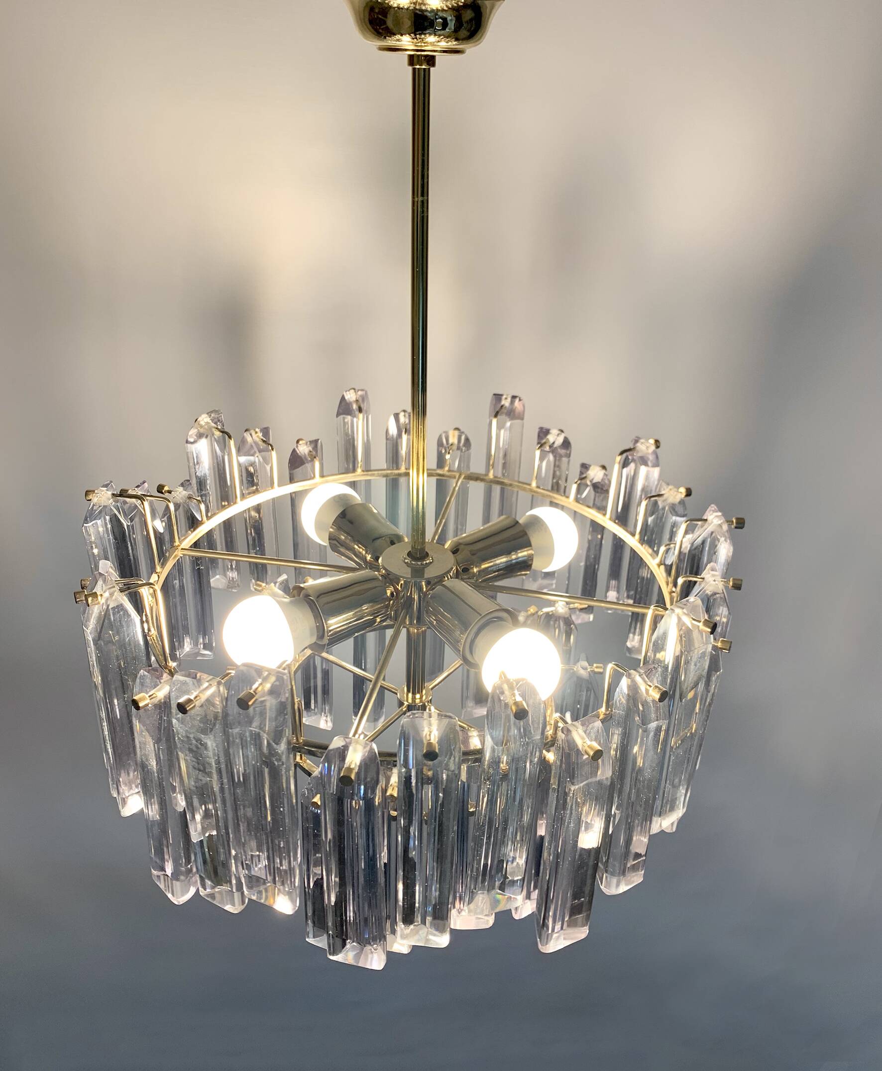 Venini chandelier in Murano glass