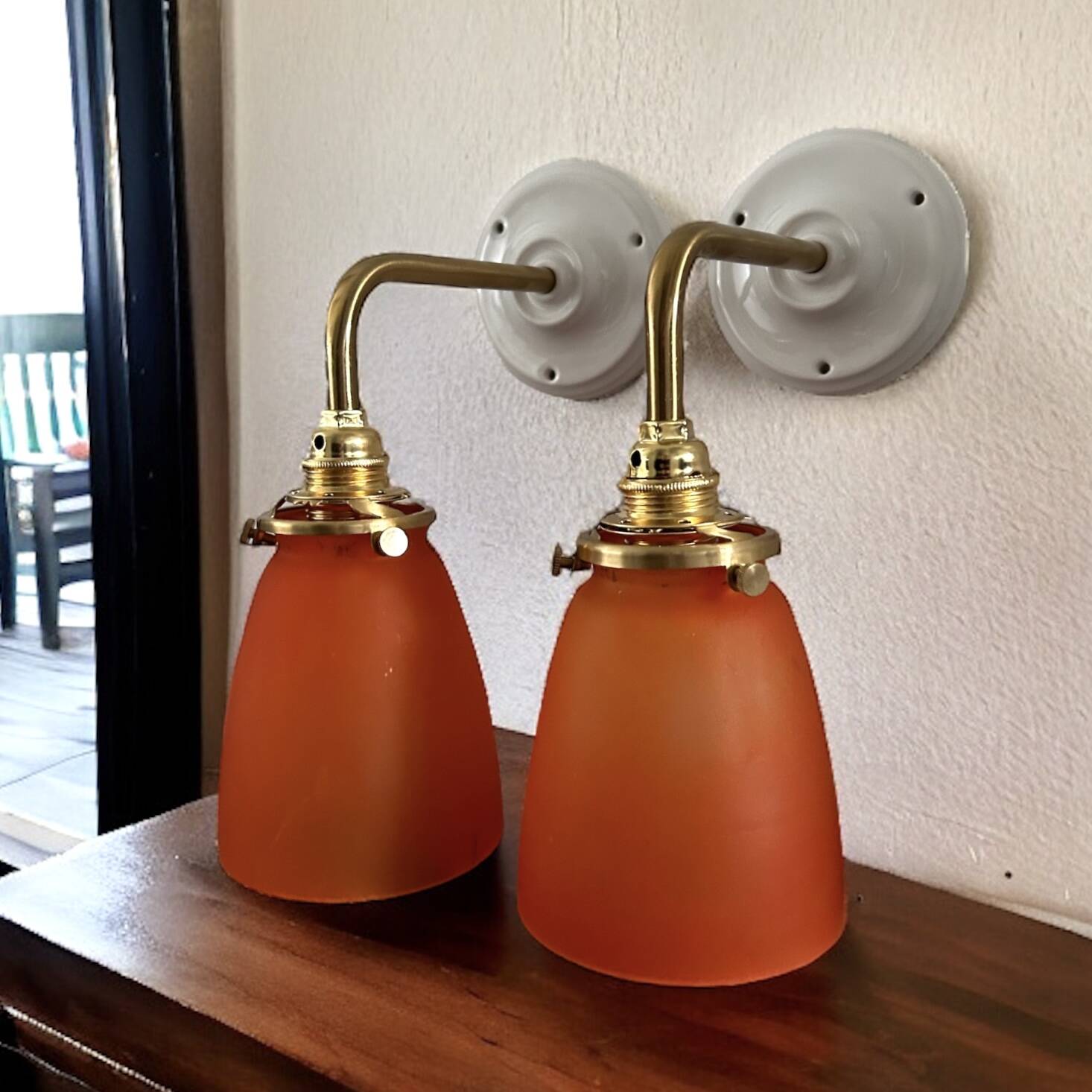 Pair of wall lights