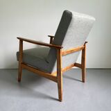 Vintage Grey Green Club Armchair