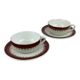 Duo de tasses digoin Sarreguemines