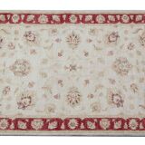 Traditional Living Room Rug, Cream Red Floral Oriental Carpet 119x175cm