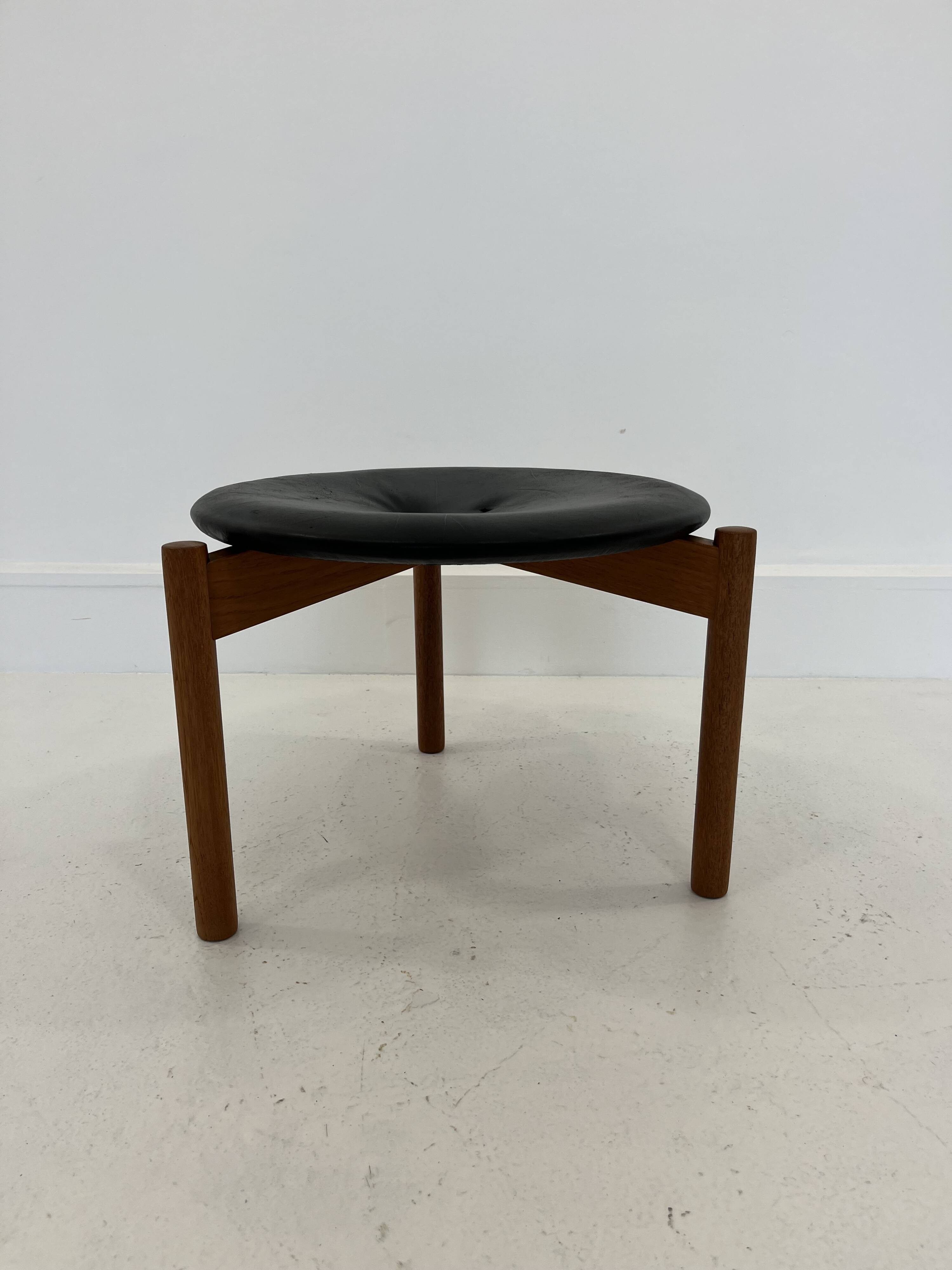 Swedish Stool by Uno & Östen Kristiansson for Luxus, 1950s